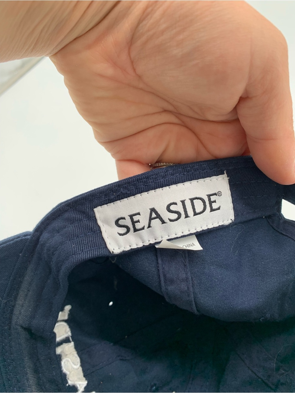 Seaside Navy Baseball Cap - Picture 6 of 7